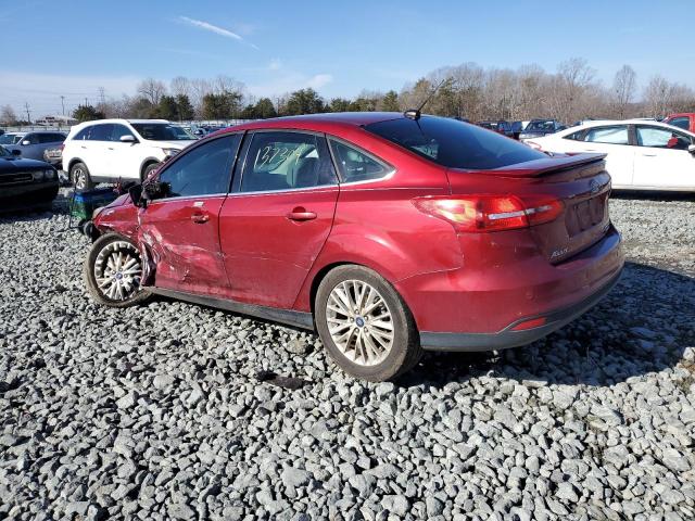 1FADP3J21FL246826 - 2015 FORD FOCUS TITANIUM RED photo 2