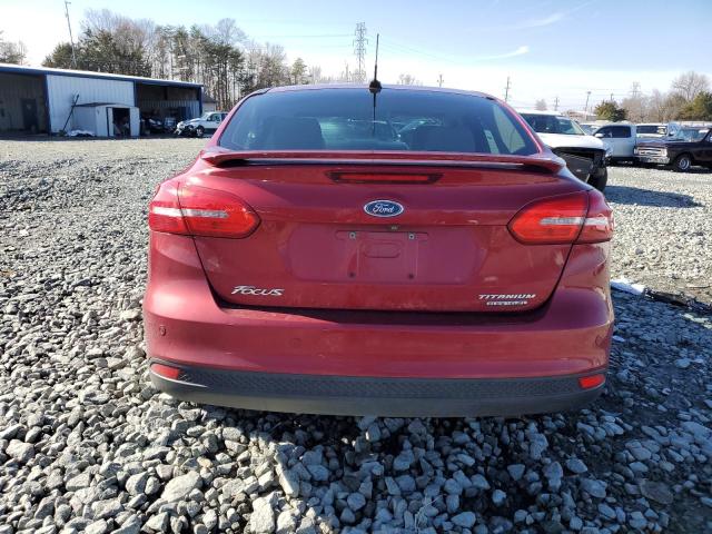 1FADP3J21FL246826 - 2015 FORD FOCUS TITANIUM RED photo 6