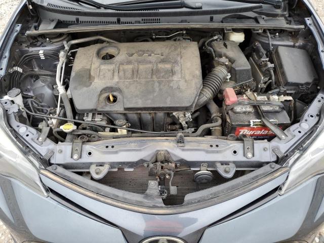 5YFBURHE6HP611444 - 2017 TOYOTA COROLLA L GRAY photo 11