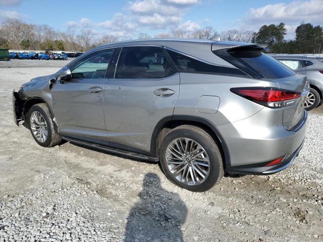 2T2JGMDA3LC047734 - 2020 LEXUS RX 450H SILVER photo 2