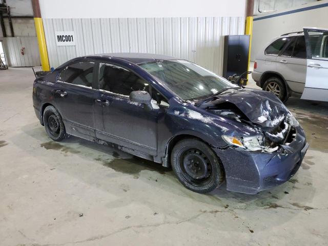 19XFA16589E016662 - 2009 HONDA CIVIC LX BLUE photo 4