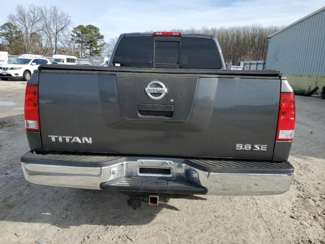 1N6BA06A06N551821 - 2006 NISSAN TITAN XE GRAY photo 6