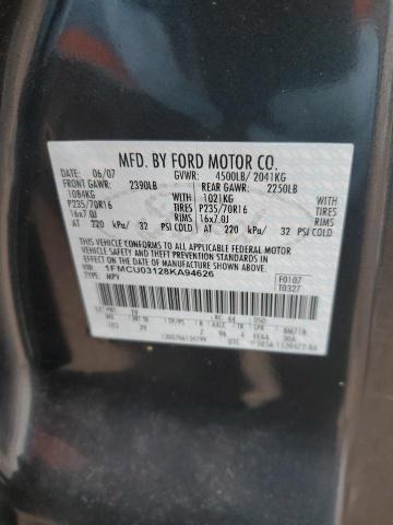 1FMCU03128KA94626 - 2008 FORD ESCAPE XLT CHARCOAL photo 13