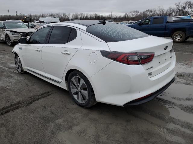 KNAGN4AD5F5084446 - 2015 KIA OPTIMA HYBRID WHITE photo 2