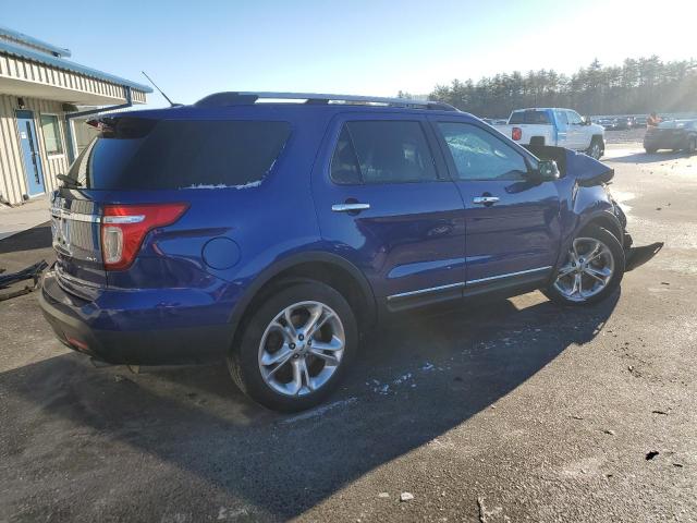 1FM5K8F84DGC82258 - 2013 FORD EXPLORER LIMITED BLUE photo 3