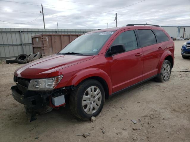 3C4PDCAB6GT147294 - 2016 DODGE JOURNEY SE RED photo 1