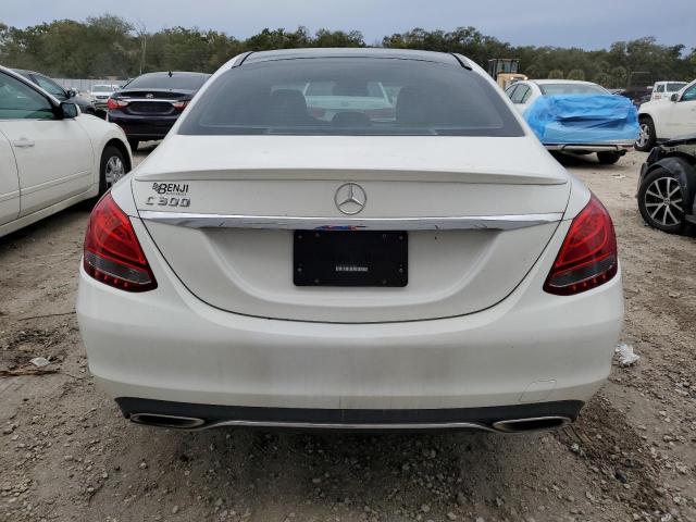 55SWF4JBXGU132886 - 2016 MERCEDES-BENZ C 300 WHITE photo 6