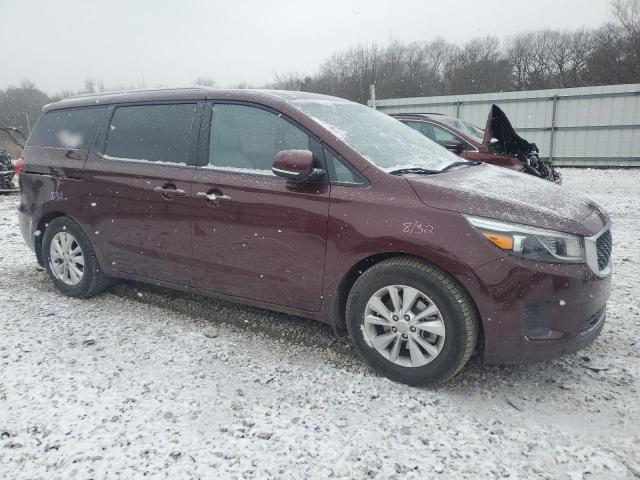 KNDMB5C13G6216395 - 2016 KIA SEDONA LX BURGUNDY photo 4