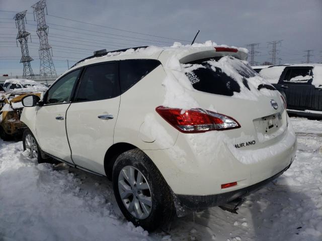 JN8AZ1MWXEW509486 - 2014 NISSAN MURANO S WHITE photo 2