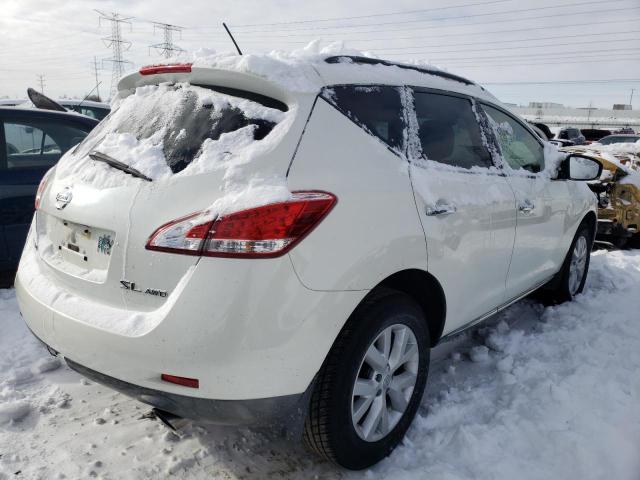 JN8AZ1MWXEW509486 - 2014 NISSAN MURANO S WHITE photo 3