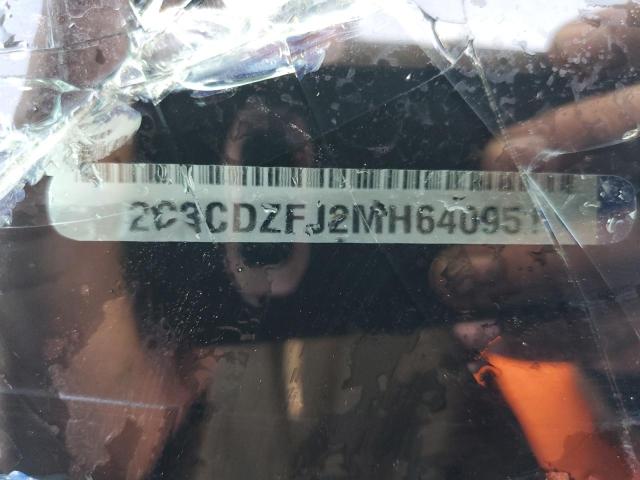 2C3CDZFJ2MH640951 - 2021 DODGE CHALLENGER R/T SCAT PACK BLUE photo 13