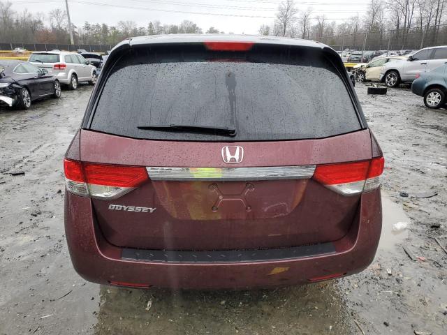 5FNRL5H46GB165131 - 2016 HONDA ODYSSEY EX RED photo 6