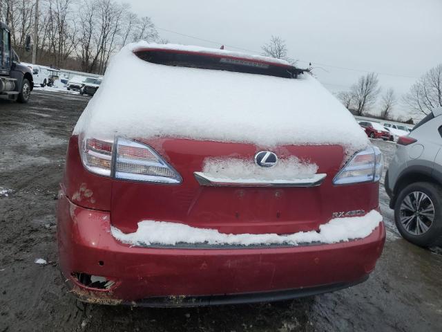 JTJBC1BA8C2432045 - 2012 LEXUS RX 450 RED photo 6