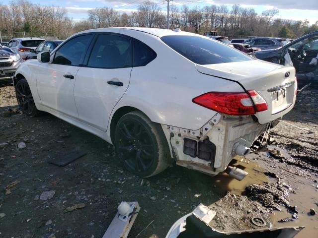 JN1BY1AR8DM602411 - 2013 INFINITI M37 X WHITE photo 2