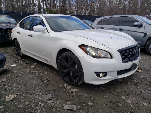 JN1BY1AR8DM602411 - 2013 INFINITI M37 X WHITE photo 4