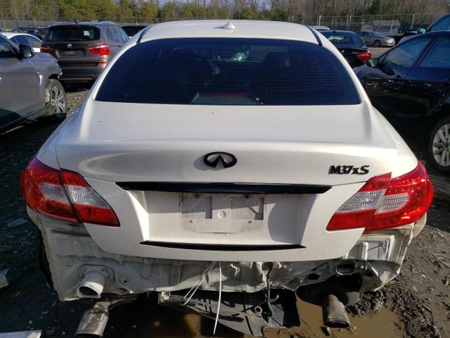 JN1BY1AR8DM602411 - 2013 INFINITI M37 X WHITE photo 6