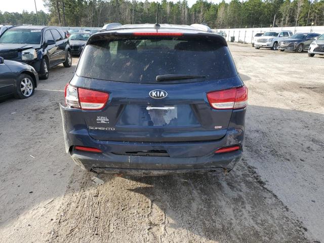 5XYPG4A32HG220742 - 2017 KIA SORENTO LX BLUE photo 6