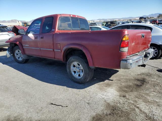 5TBRT3417YS057963 - 2000 TOYOTA TUNDRA ACCESS CAB BURGUNDY photo 2