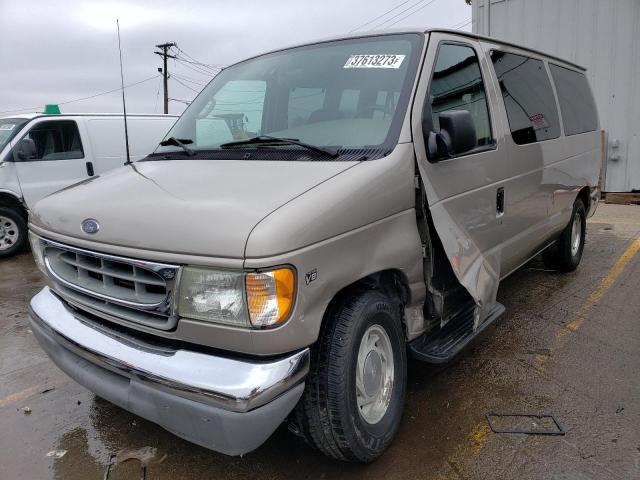 1FMRE11L62HA13634 - 2002 FORD ECONOLINE E150 WAGON TAN photo 1