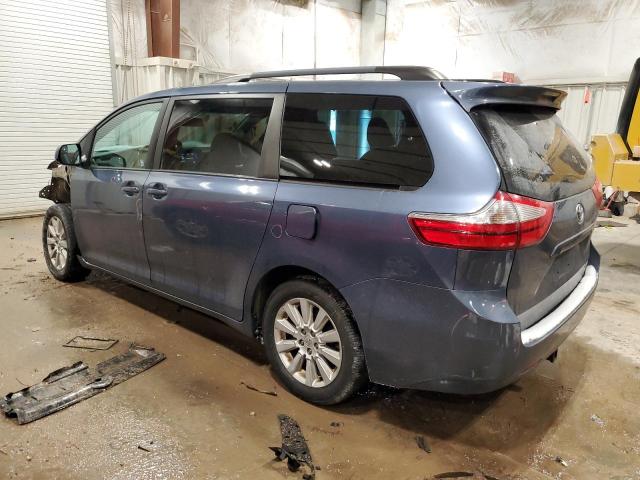 5TDJK3DC0FS100934 - 2015 TOYOTA SIENNA LE BLUE photo 2