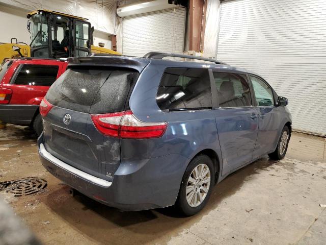 5TDJK3DC0FS100934 - 2015 TOYOTA SIENNA LE BLUE photo 3