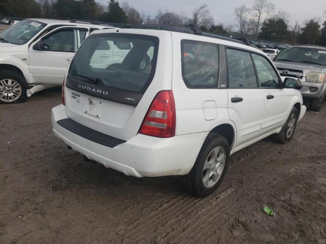 JF1SG656X4H750409 - 2004 SUBARU FORESTER 2.5XS Белый фото 3