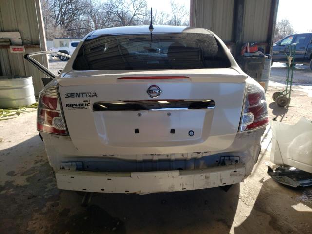 3N1AB6AP8CL619775 - 2012 NISSAN SENTRA 2.0 WHITE photo 6