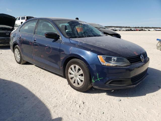 3VW2K7AJ1DM425164 - 2013 VOLKSWAGEN JETTA BASE BLUE photo 4