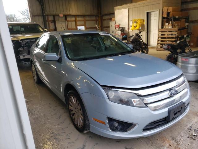 3FADP0L30AR137661 - 2010 FORD FUSION HYBRID BLUE photo 4