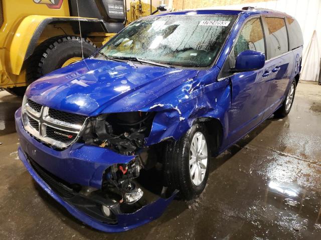 2C4RDGCG1LR179690 - 2020 DODGE GRAND CARA SXT BLUE photo 1