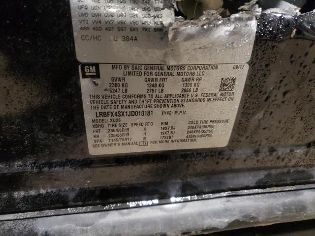 LRBFX4SX1JD010181 - 2018 BUICK ENVISION PREMIUM II Qara foto 12