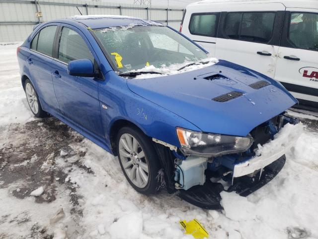 JA32Y6HVXAU007888 - 2010 MITSUBISHI LANCER RALLIART BLUE photo 4