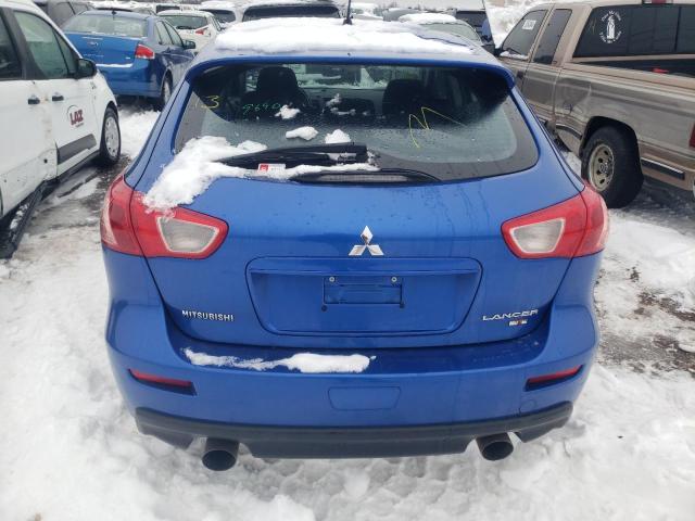 JA32Y6HVXAU007888 - 2010 MITSUBISHI LANCER RALLIART BLUE photo 6