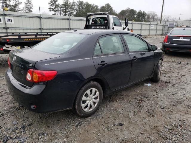 1NXBU40EX9Z155043 - 2009 TOYOTA COROLLA BASE BLACK photo 3