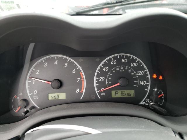 1NXBU40EX9Z155043 - 2009 TOYOTA COROLLA BASE BLACK photo 9