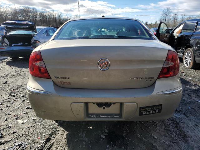 2G4WC582591154673 - 2009 BUICK LACROSSE CX BEIGE photo 6