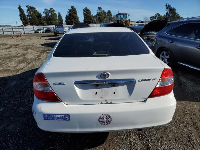 4T1BE32K33U176852 - 2003 TOYOTA CAMRY LE WHITE photo 6