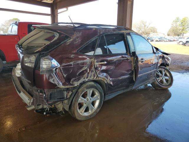 JTJGW31U282851102 - 2008 LEXUS RX400 400H MAROON photo 3