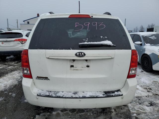 KNDMG4C74E6539531 - 2014 KIA SEDONA LX WHITE photo 6