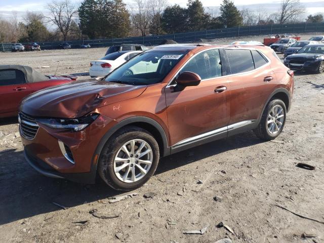 LRBAZLR48MD176549 - 2021 BUICK ENVISION PREFERRED ORANGE photo 1