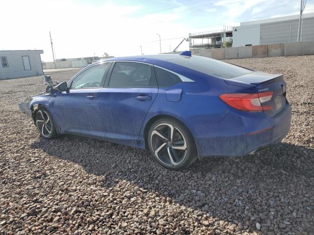 1HGCV1E31JA080073 - 2018 HONDA ACCORD SPORT BLUE photo 2