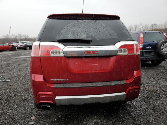 2GKALYEK2D6117570 - 2013 GMC TERRAIN DENALI RED photo 6