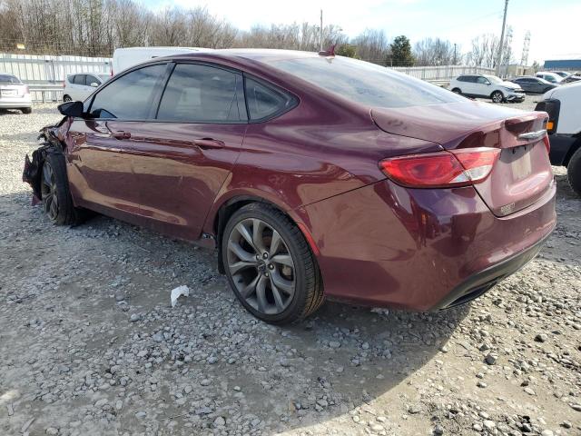 1C3CCCBB7FN652103 - 2015 CHRYSLER 200 S BURGUNDY photo 2