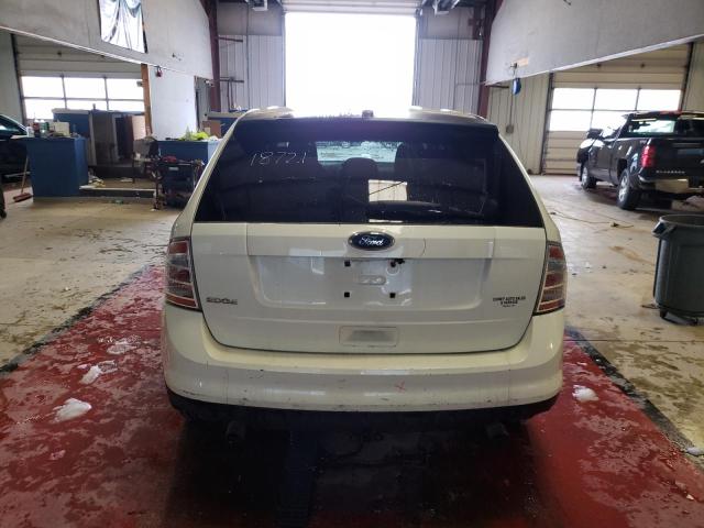 2FMDK36C48BA58018 - 2008 FORD EDGE SE WHITE photo 6