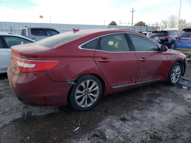 KMHFH4JG6EA370176 - 2014 HYUNDAI AZERA GLS RED photo 3