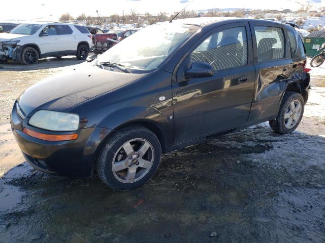 KL1TD66687B721737 - 2007 CHEVROLET AVEO BASE BLACK photo 1