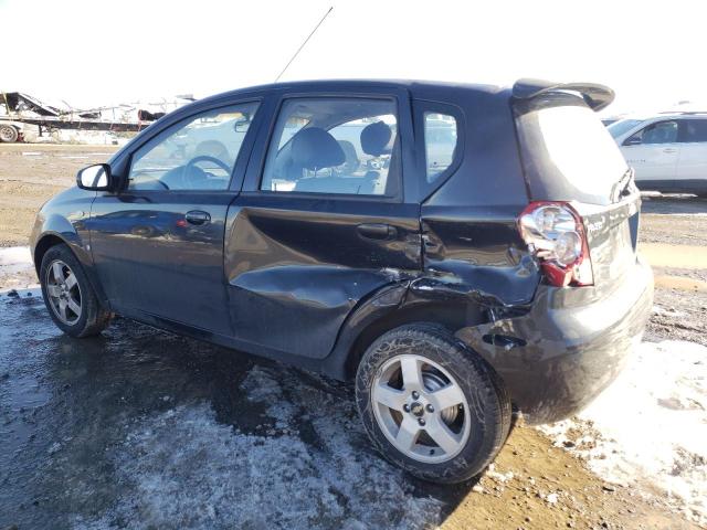 KL1TD66687B721737 - 2007 CHEVROLET AVEO BASE BLACK photo 2