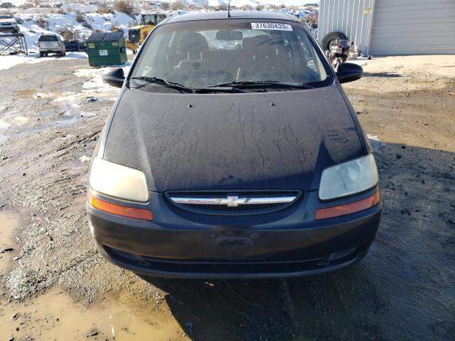 KL1TD66687B721737 - 2007 CHEVROLET AVEO BASE BLACK photo 5