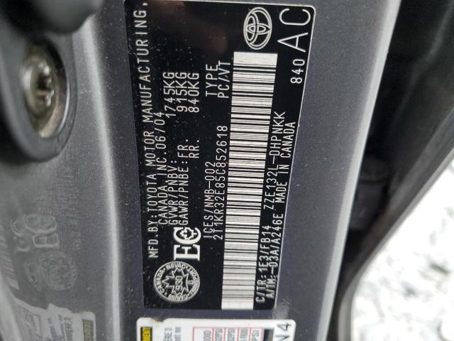 2T1KR32E85C852618 - 2005 TOYOTA COROLLA MA XR CHARCOAL photo 13