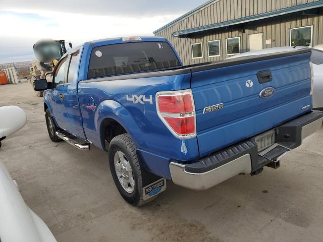 1FTEX1EM1DKD66921 - 2013 FORD F150 SUPER CAB BLUE photo 2